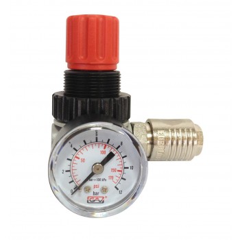Regulador presión compresor c/manometro