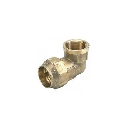 Codo Latón 90º Rosca Hembra D. 50 - 1½" AENOR: Elemento imprescindible para instalaciones hidráulicas.