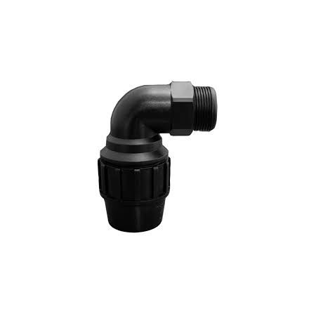 Codo 90º PE Rosca Macho D. 90 - 3" AENOR: Un componente clave para sistemas de riego y conducción de agua.