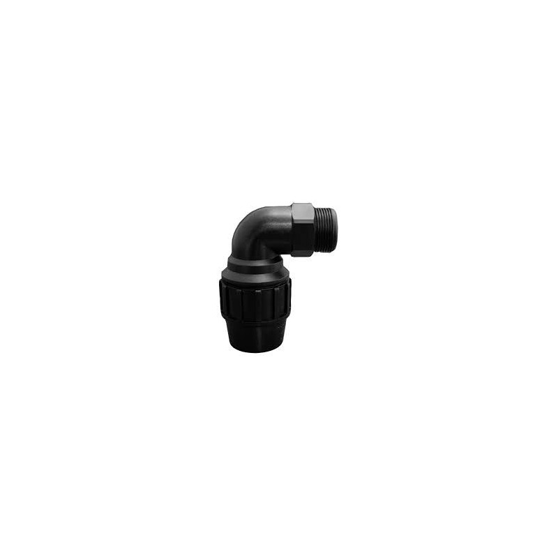 Codo 90º PE Rosca Macho D. 90 - 3" AENOR: Un componente clave para sistemas de riego y conducción de agua. Codo 90º PE Rosca Macho D. 90 - 3" AENOR: Un componente clave para sistemas de riego y conducción de agua.