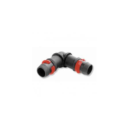Codo 90º PE Seguridad D. 20 mm AENOR: Un accesorio fundamental para sistemas de riego y conducción de agua.